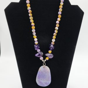 Purple Stone Necklace