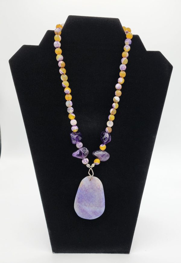Purple Stone Necklace